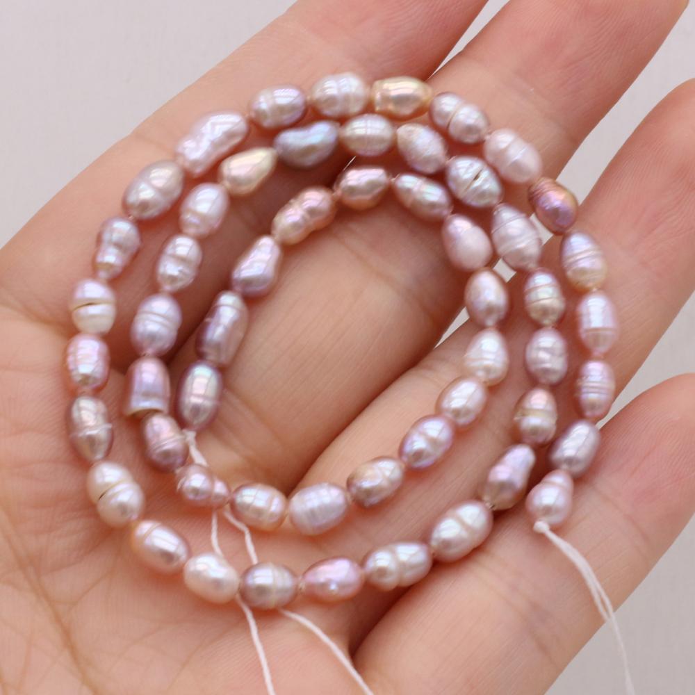 1String, Fashion Women Natural Freshwater Pearl Beads, 4-5mm, for Jewelry Making DIY Crafts, Luxury Bulk Gifts 36cm