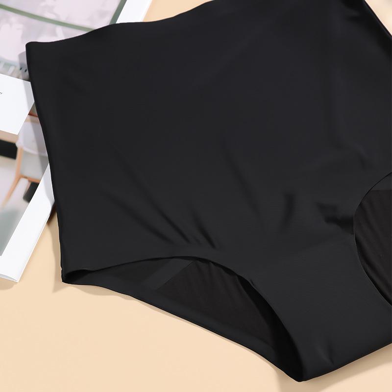 Leak-Proof High-Waisted Seamless Menstrual Underwear for Women, Breathable Cotton Crotch, Plus Size Available