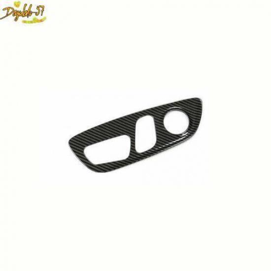 For - Toyota RAV4 Carbon Fiber Steel Seat Button Handle Panel Cover Trim