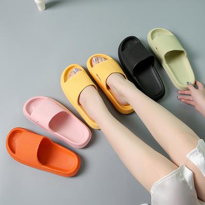 Summer Slippers Thick Soles Beach Bathrooms Non-Slip Soft Sandals Fashion Platform Women'S Shoes Free Of Freight Low Price