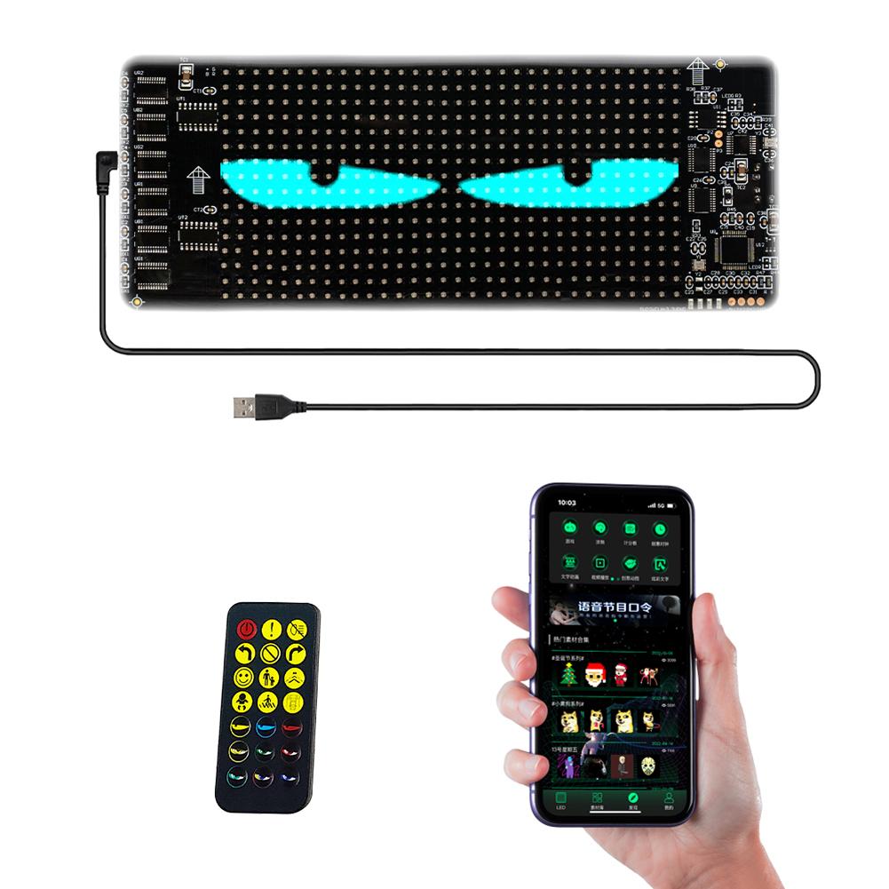 Devil Eyes LED Panel Light DIY Programmable LED Devil Eye Decoration Light LED Demon Eyes Flexible Display Screen for Trucks