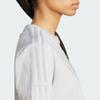 adidas Originals Firebird Cotton Loose Fit Striped T-Shirt Women Tops Gray IY9505
