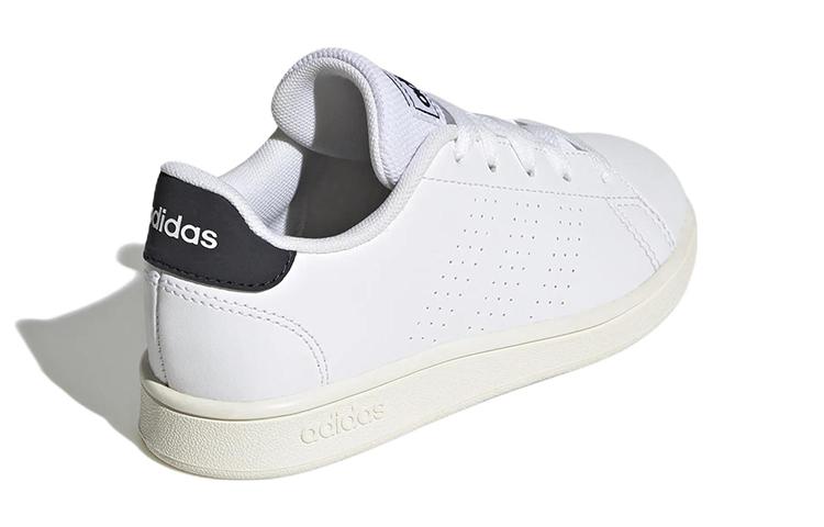adidas Neo ADVANTAGE Abrasion Resistant Low Top Skateboard Shoes White Black Kids' GW6487