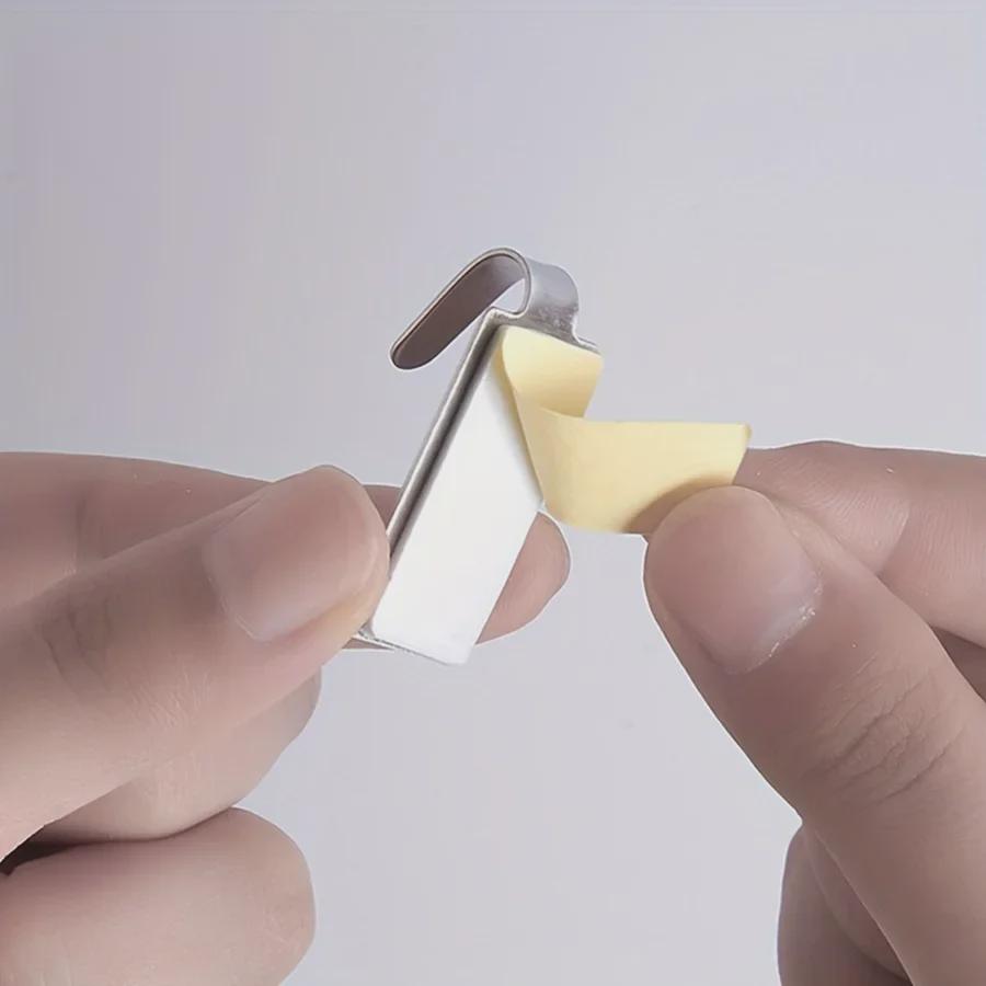 Cârlig pentru dulap pentru haine și pantofi, din oțel inoxidabil, fără perforații