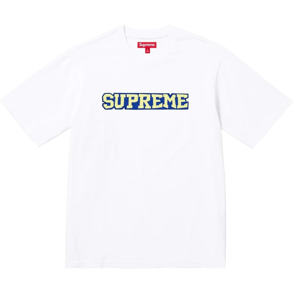 Supreme Satin Appliqué Short Sleeve Top SUP-SS25-023