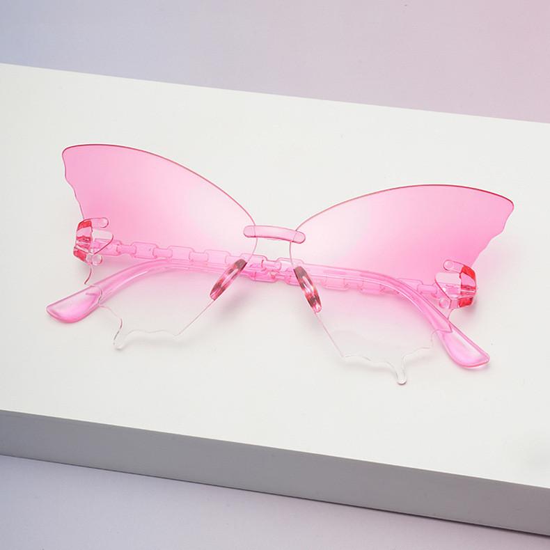 Butterfly Eyewear Unisex Frameless Sunglasses With Resin Lenses For Travel And Fashion