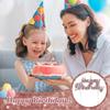11pcs Happy Birthday Candles Letter Cake Topper with Spiral Candles for Cake Topper Birthday Decoration Party Supplies polychrom