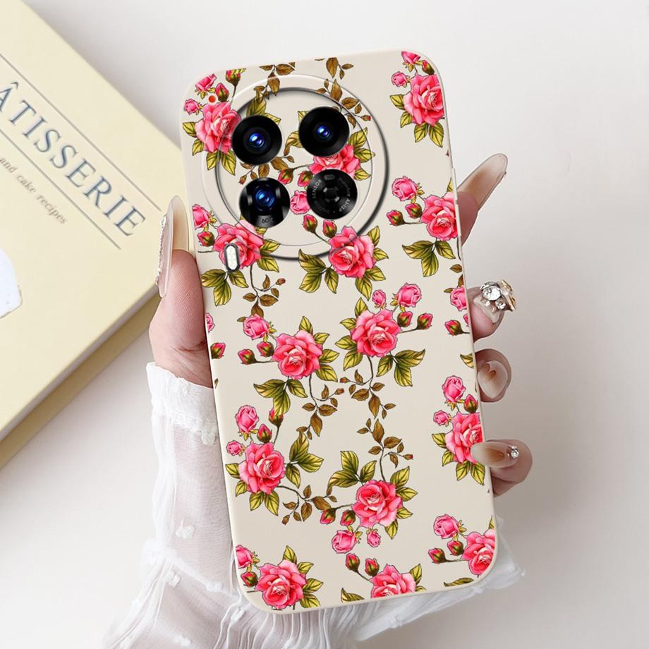 For Tecno Camon 30 Premier Case Cover Soft Silicone TPU Flower Girly Fashion Phone Case For Tecno Camon 30 5G /4G Bumper Fundas