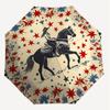 1PC Cowgirl Horse Umbrella-8-Rib Reinforced Portable Folding Travel Suitable for All Seasons Outdoor Daily Use Is an Ideal Choice  -K0335