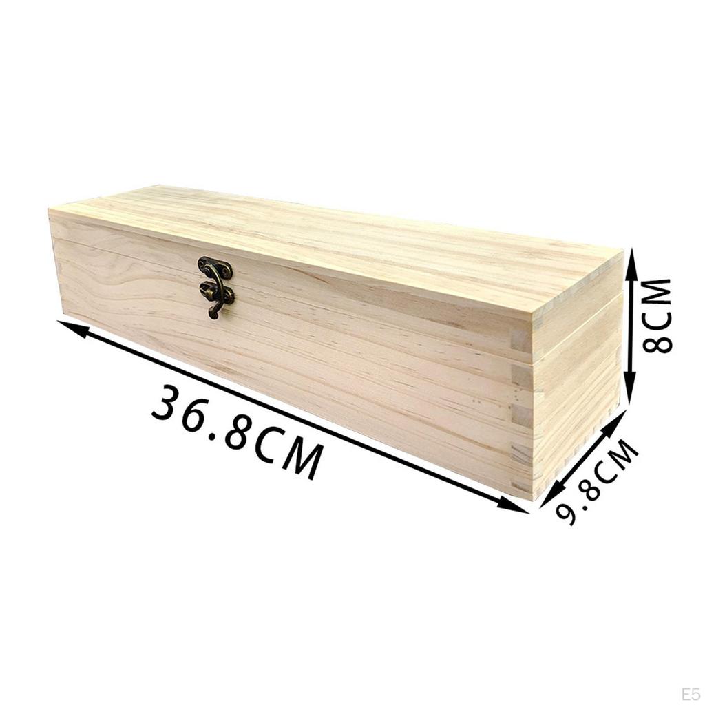 Ručně vyrobená dřevěná krabička s odklápěcím víkem pro domácí dekoraci