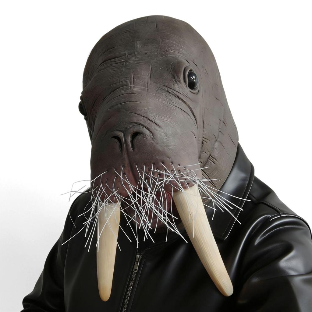 Nová zvířecí latexová maska lachtan mrož kostým pokrývka hlavy Halloween vtipná rekvizita