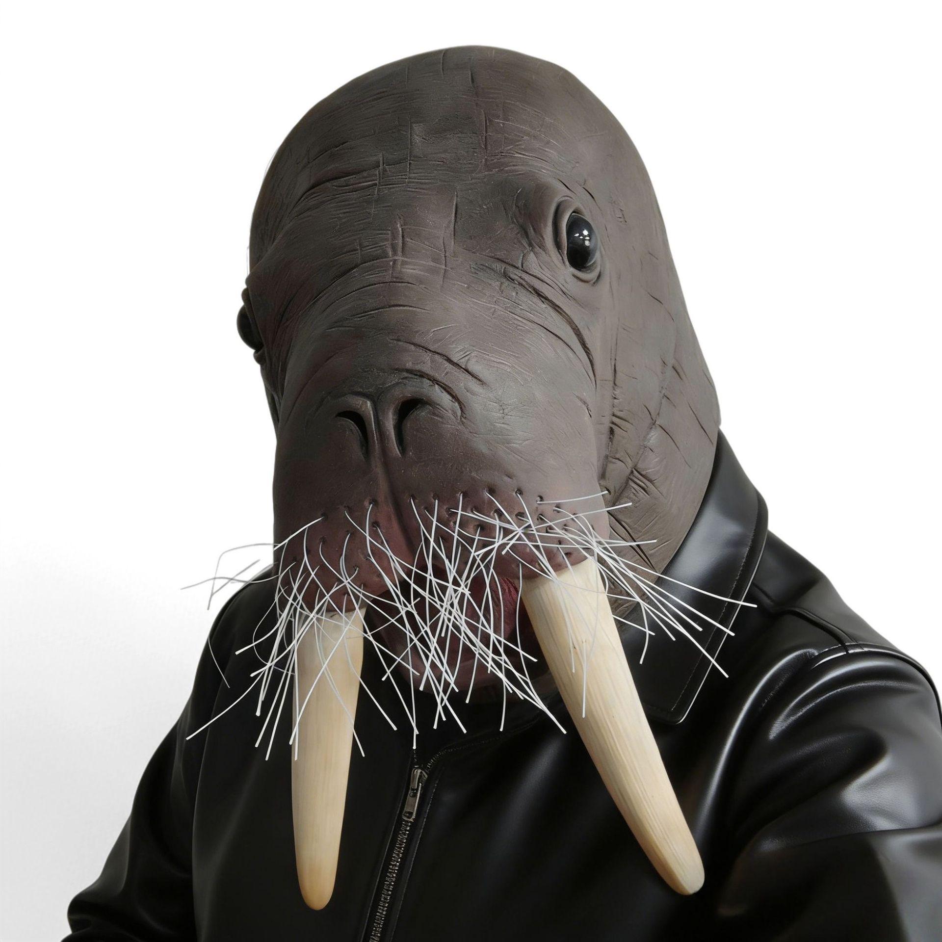 

New animal latex mask sea lion walrus costume headgear Halloween funny prop Sea Lion