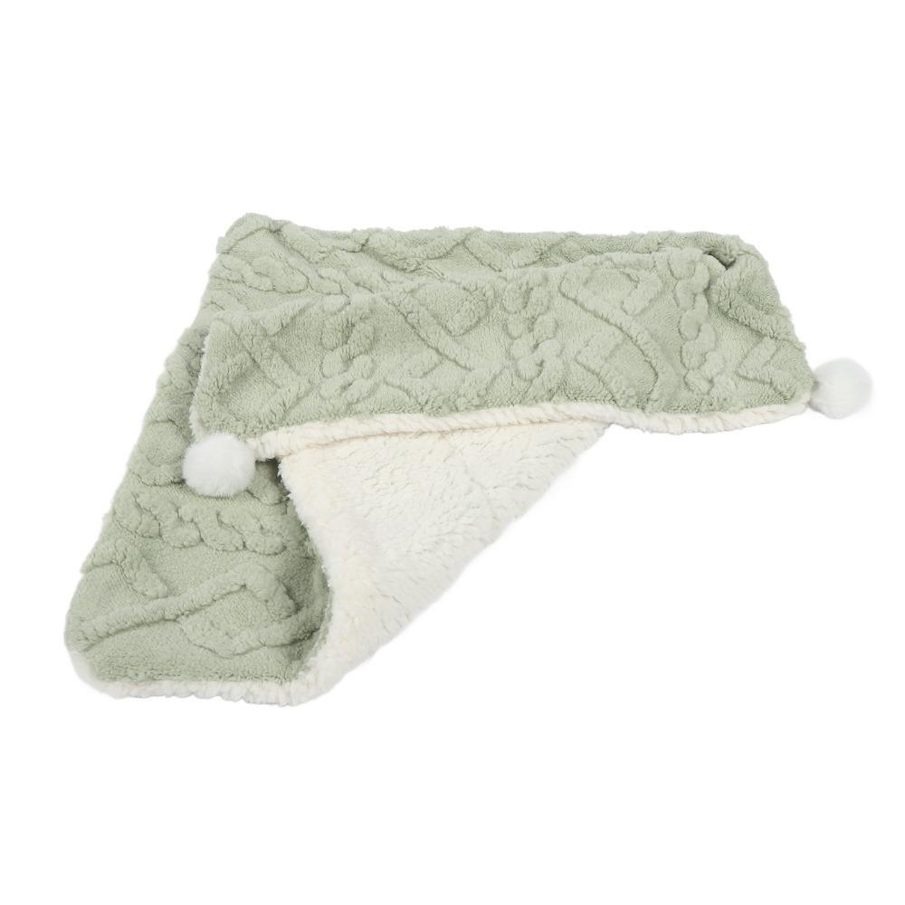 Soft Warm Plush Dog Cat Blanket Double Layer Thicken Plush Pet Blanket for Relaxing