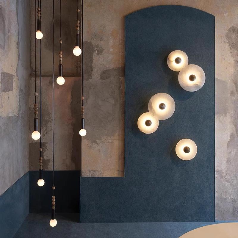 Modern Marble Wall Lamp for Living Room, Bedroom, & Hallway