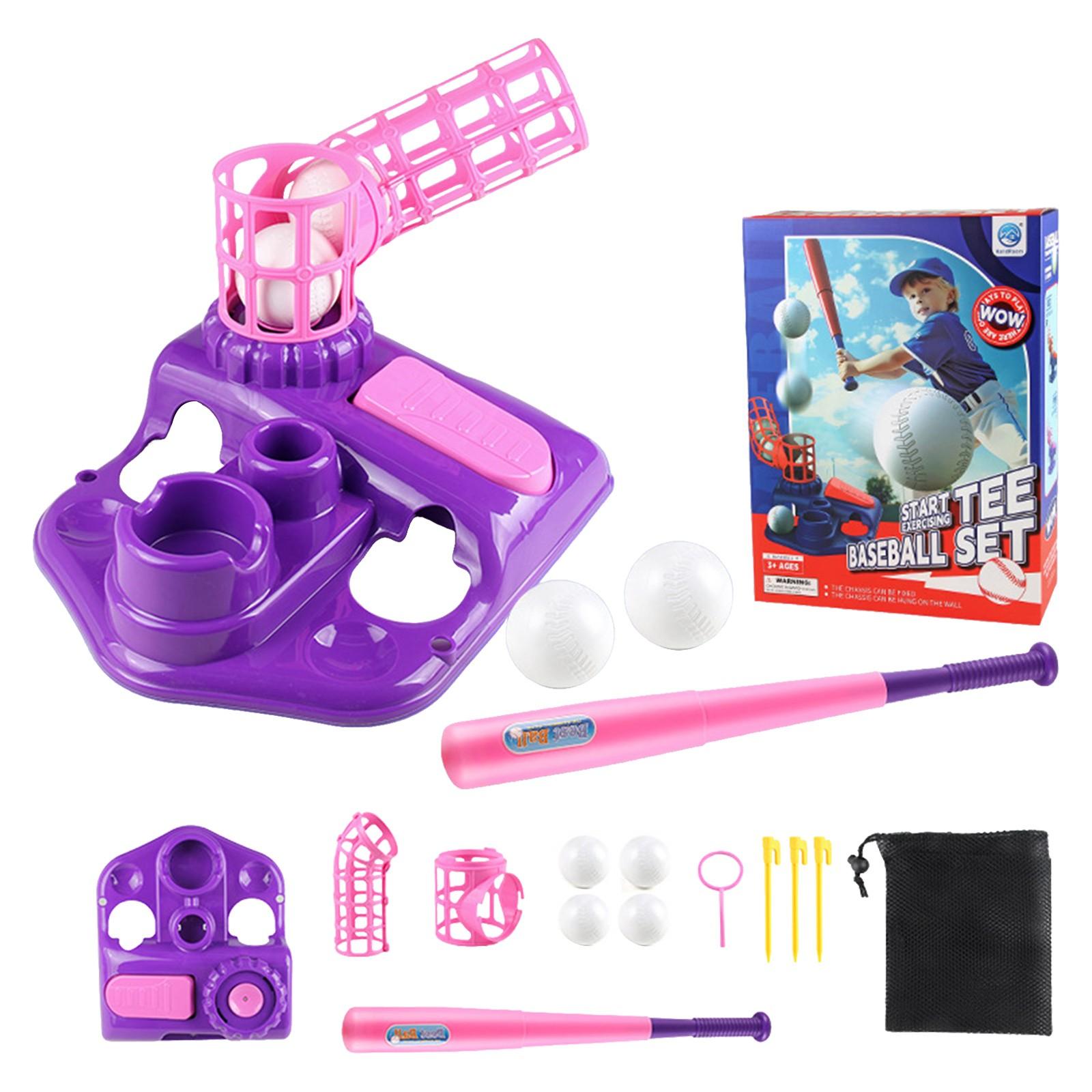 

Набор мячей для бейсбола для детей, набор мячей для бейсбола с машинкой для подачи мяча, выдвижная детская игрушка для игр в помещении и на открытом воздухе для детей от 3 до 12 лет One Size