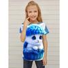 Funny Girls' T-Shirts Summer Short Sleeved Top Cartoon Animals Cat 3D Print 2025 Girls' Casual T-Shirts