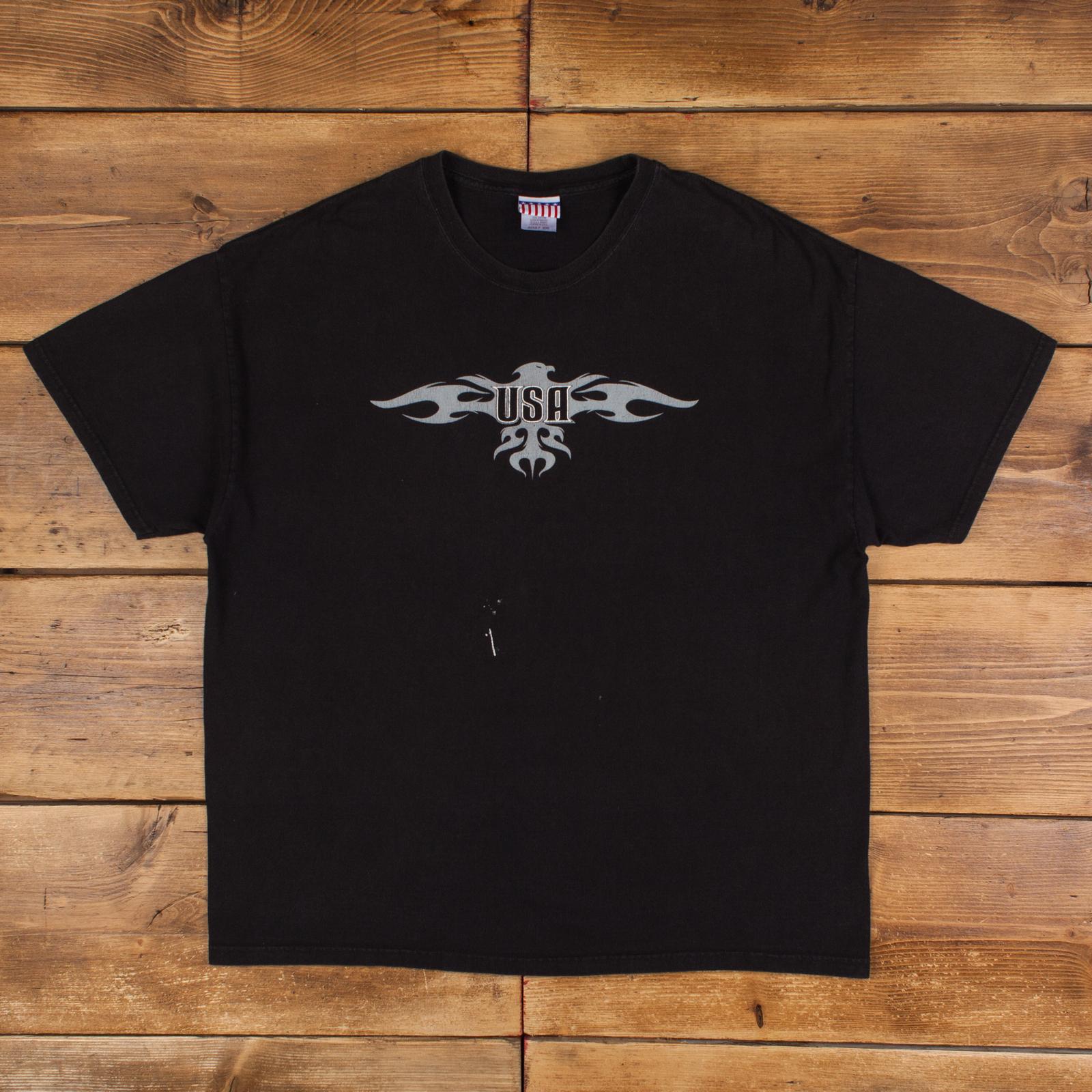 Vintage Graphic T Shirt 2XL USA Black Tee S