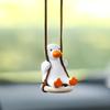 Cute Duck Car Pendant Swing Car Rearview Mirror Charm Pendant Charm Car Interior Jewelry