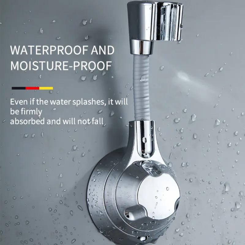 

Держатель для душа на присоске Регулируемый держатель насадки для душа Ручной держатель с насадкой Без ударов Многоугольный поворотный кронштейн для душа