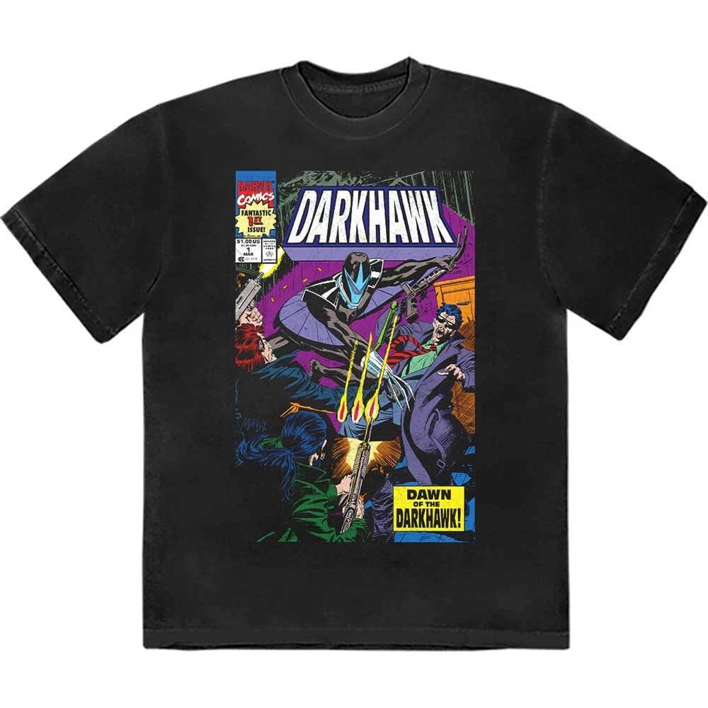 Marvel Comics Unisex T-Shirt: Darkhawk Comic Cover (Large) S