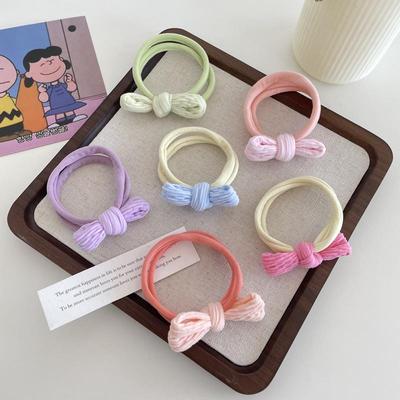 High Elastic Korean Bow Hair Tie for Girls – Gentle On Hair