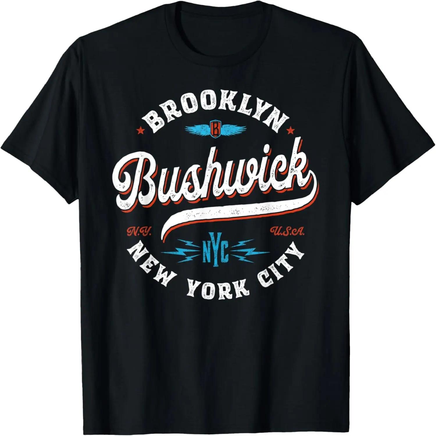 

Bushwick Brooklyn - New York retro vintage graphic T-Shirt XXXXXL чорний