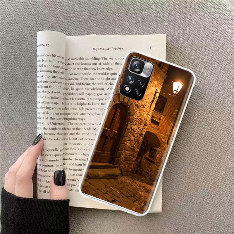 

Medieval Entrance Phone Case For Redmi Note 13 12 Pro Plus 14 15 Pro 5G 11 11T 11E 11S 10 Pro 10S 9 9S Cover Cell Clear TPU Capa Redmi Note 13 Pro 4G