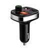 F07 Car Charger with Bluetooth MP3 Player, Digital Display, FM Transmitter, and Dual USB Ports