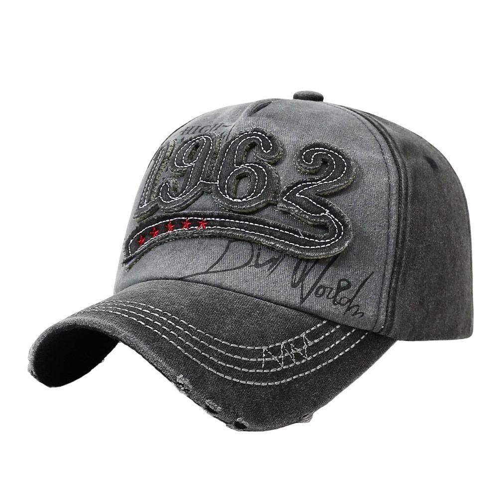 Casual Hip Hop Baseball Cap Washed Cotton Breathable Snapback Hat Outdoor Vintage Dad Hat For Men Women