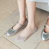 Female Summer Thin Cotton Pure Color Simple Non Slip Heel Boneless Shallow Mouth Invisible Socks