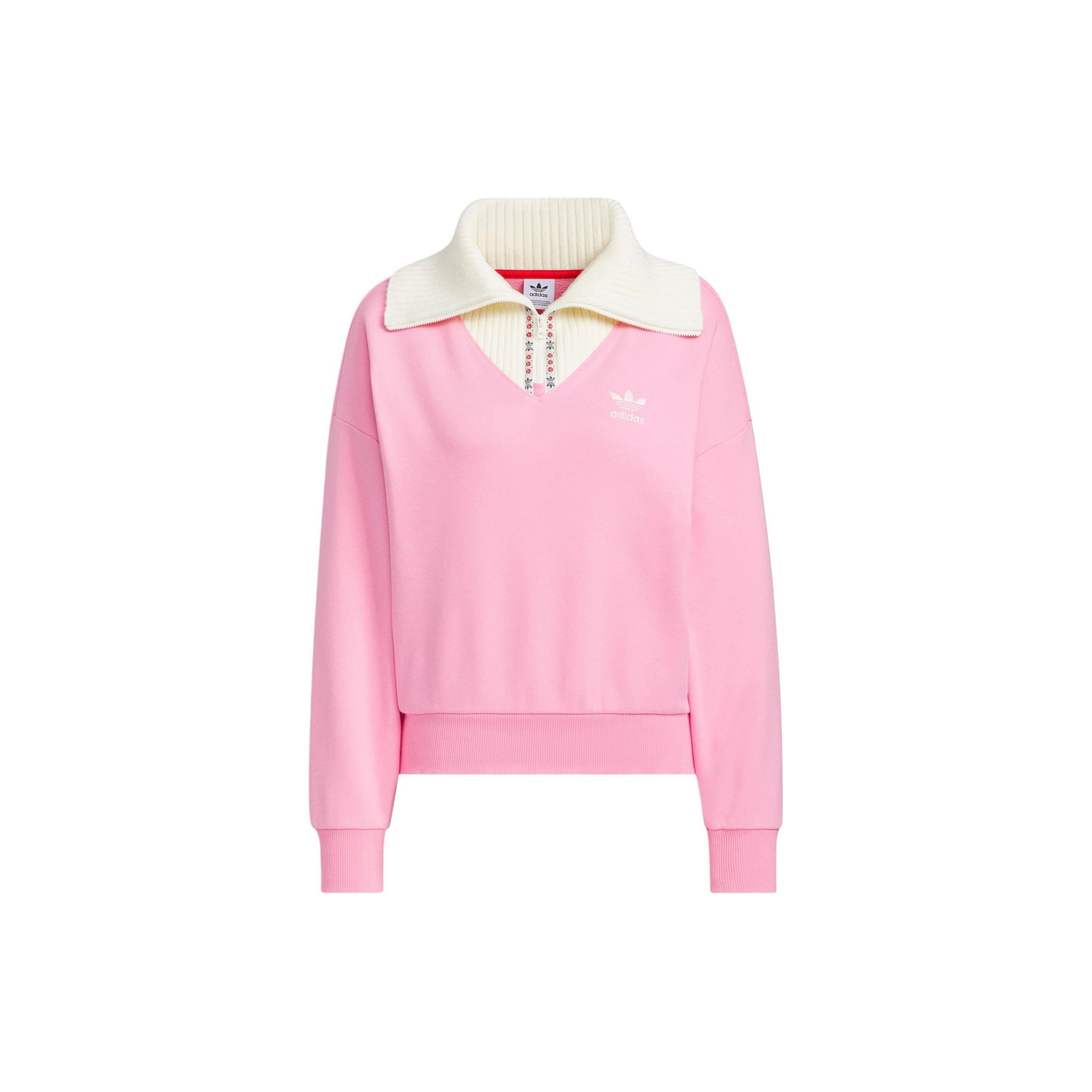 (WMNS) adidas Originals x Feifei RUAN Crewneck Sweatshirt Asia Sizing  Pink  Women s JE1607