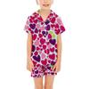 Children Pajamas Fashion Two-Piece Shirt Shorts Set Soft Holiday Casual Clothing Set