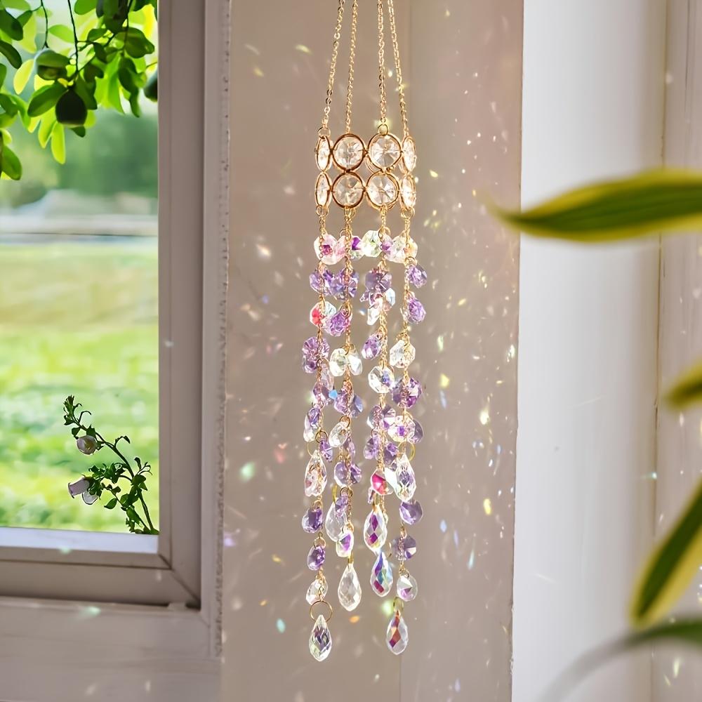Závěsný Suncatcher Křišťálový Čakrový Parapet Zahradní Dekorace Suncatcher Duhový Výrobce Vitráž Venkovní Dekorace Dárky