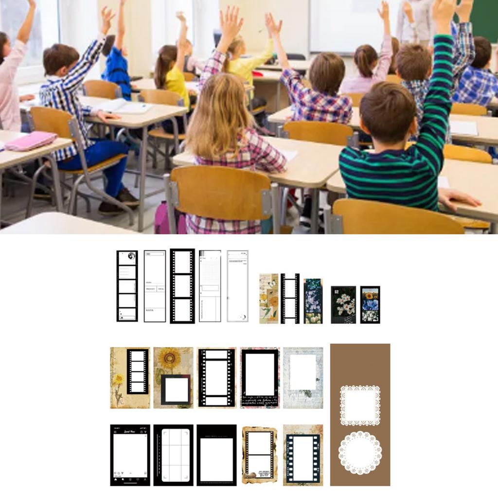 85 Sheets Scrapbook Stickers Retro Self Adhesive Different Patterns Vintage Stickers for Journaling Scrapbook