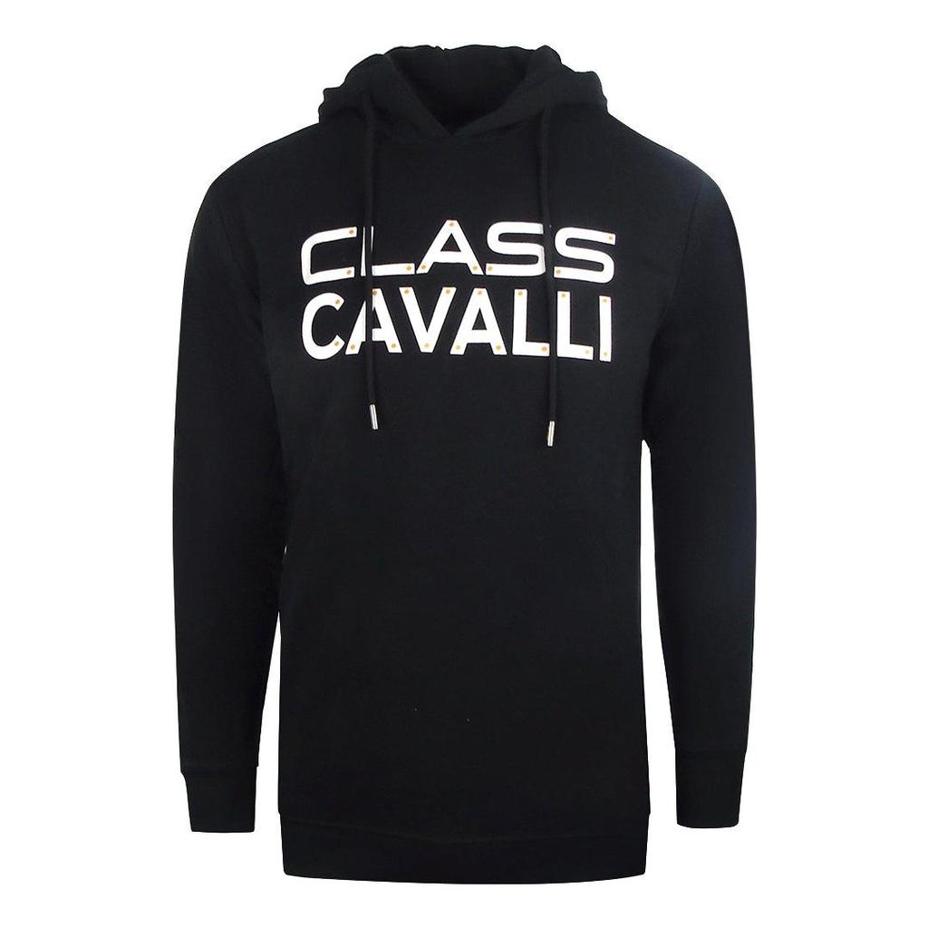 Cavalli Class Mens Reversed Logo Hoodie