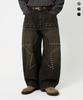Trillion Star Hot Fix Balloon Fit Washed Denim Pants_3Color
