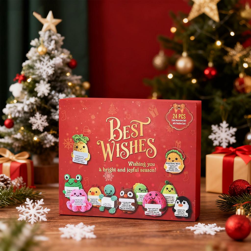 Adventní kalendář obsahuje 24 vánočních ozdob. Kalendář příjezdu Vánoce odpočítávání