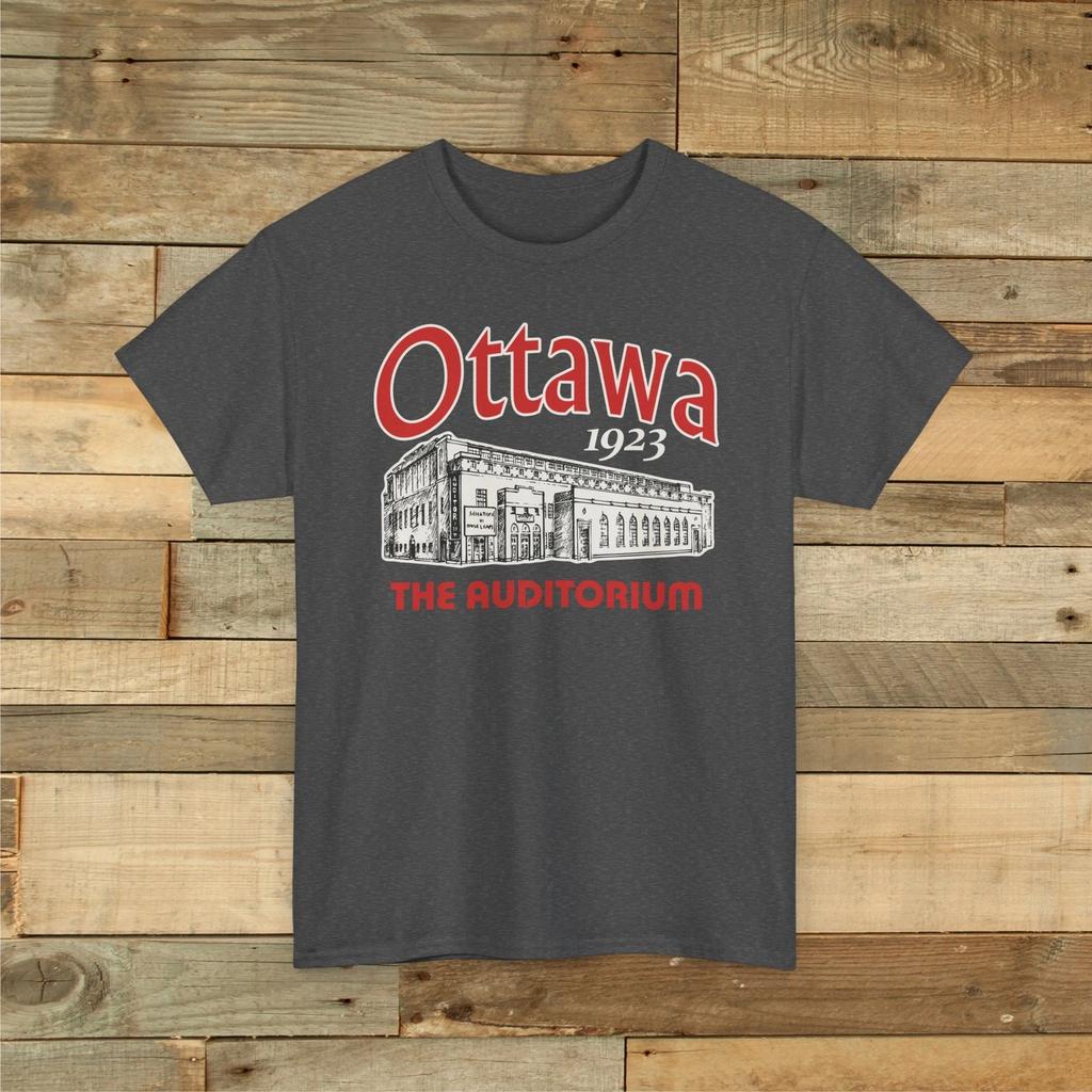 Ottawa Auditorium 1923 Vintage Eishockey Arena T-Shirt - Senators