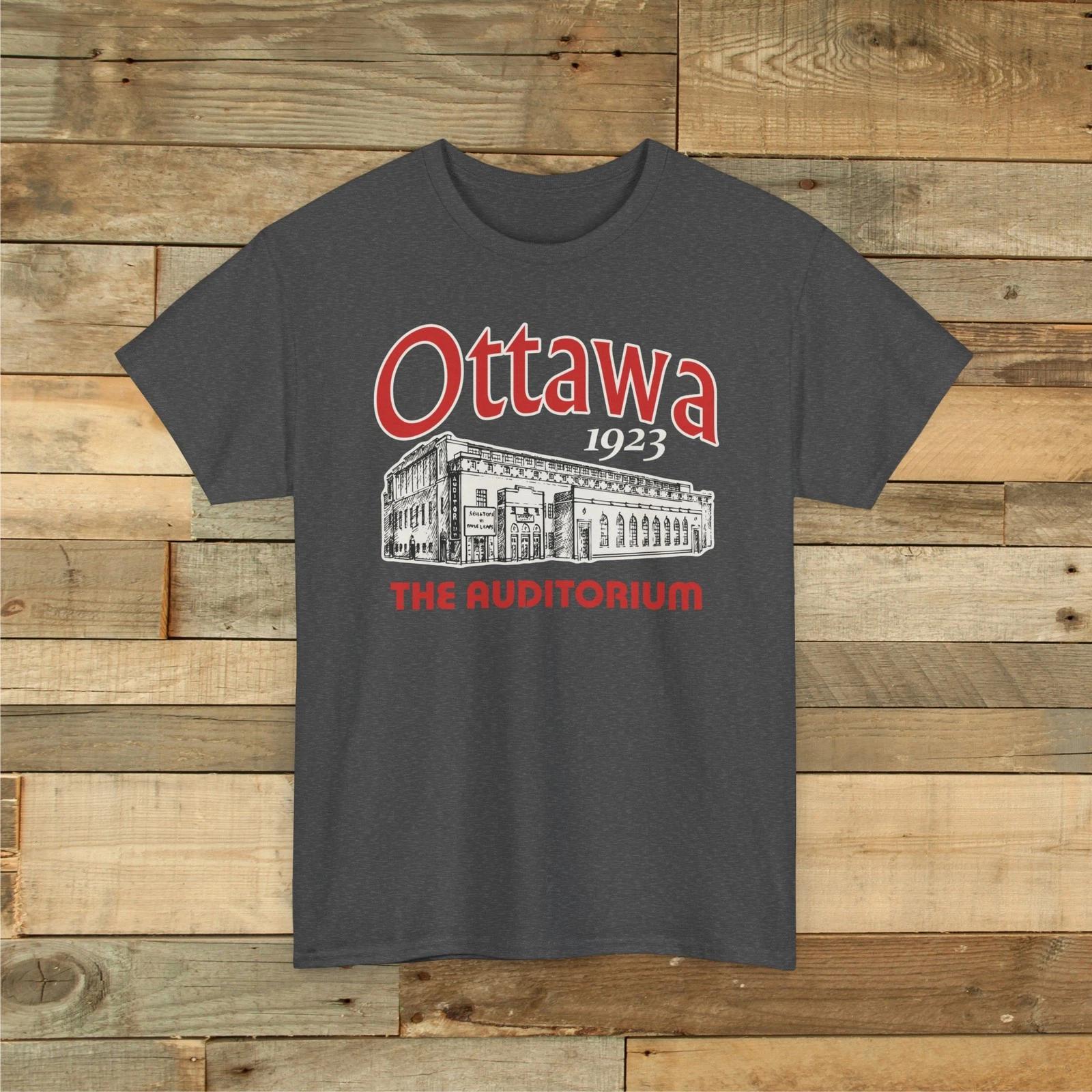 Ottawa Auditorium 1923 Vintage Hockey Arena T shirt - Senators 2XL