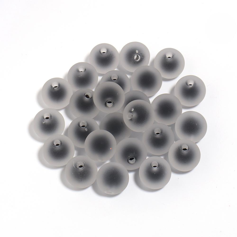 10pcs Acrylic Frosted Beads 16mm Color Matte Round Loose Spacer Bead for Jewelry Making DIY Neckalce Bracelet Supplies Wholesale