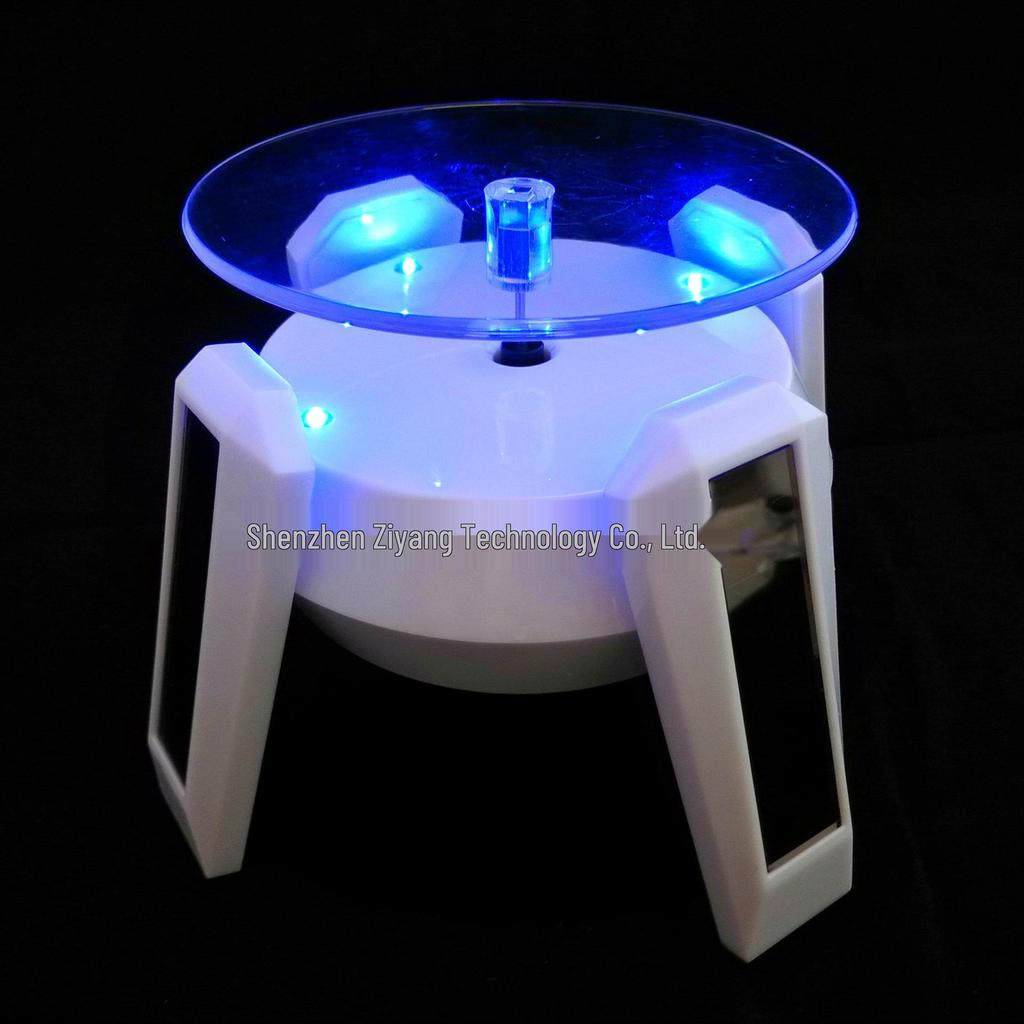 Solar-Powered Automatic Watch Winder and Rotating Display Stand