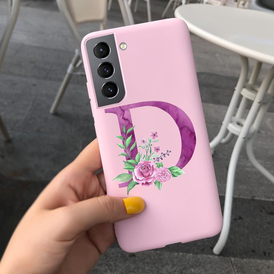 Für Samsung S21 5G Hülle S21 Ultra Plus Niedliche Buchstaben Abdeckung Für Samsung Galaxy S21 Plus 5G S21+ S 21 Ultra Handyhüllen Weiche Fundas