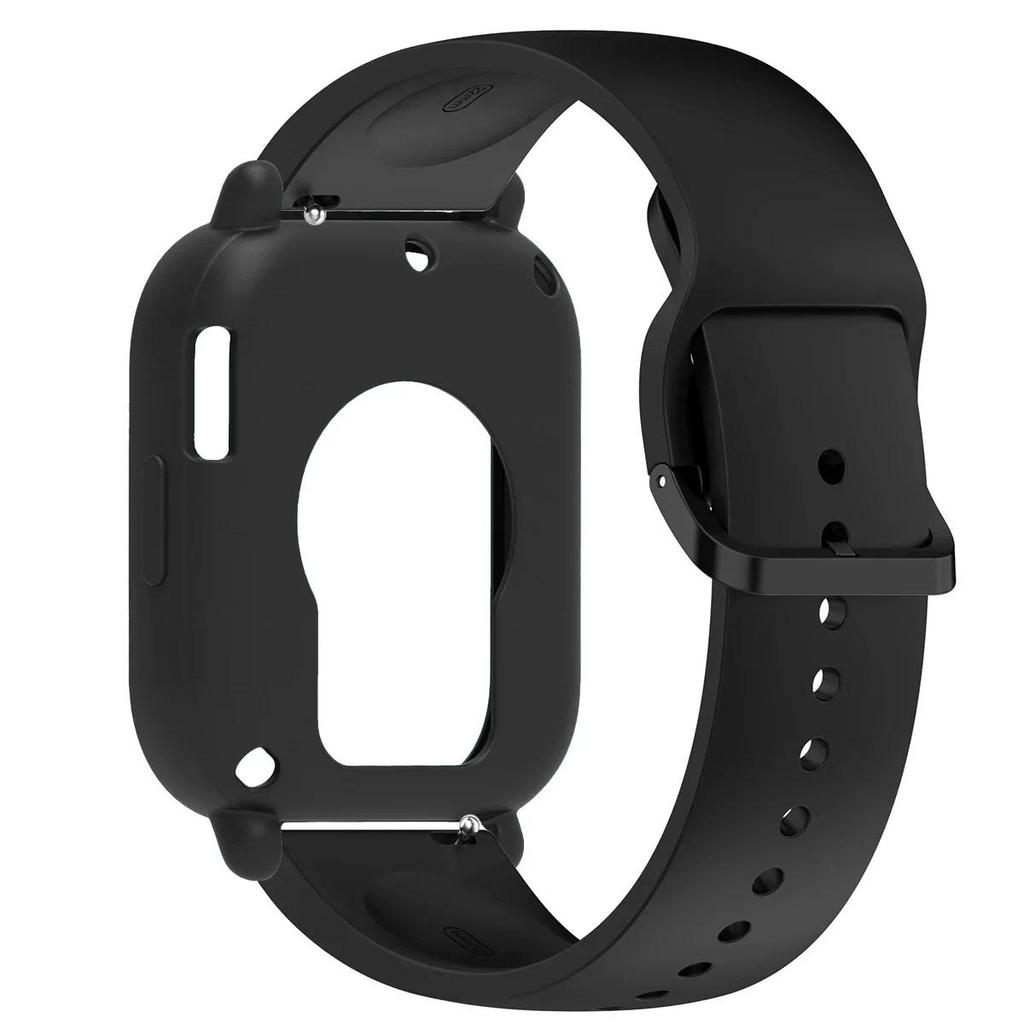 Silikonhülle+Armband für Redmi Watch 5 Lite / 5 Active weicher Stoßfänger Ersatzarmband Gürtel Uhrenarmband Schutzhülle Abdeckung