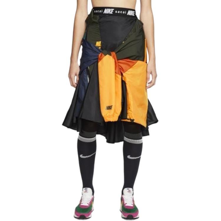 Nike Fusta Femei x Sacai Negru/Auriu Universitar Pantaloni Femei CD6299-010