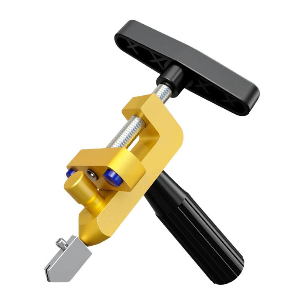 Glass Tile Cutting Tool 2 in 1 with Roller Blade and Crushing Pliers for Precise Scoring and Cutting on Tiles and Glass Surfaces