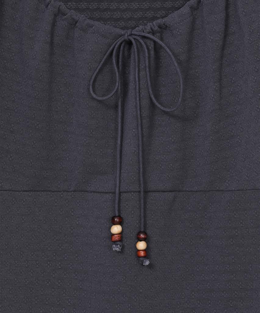 BAUF Shirred Layered Long Sleeve [Charcoal]