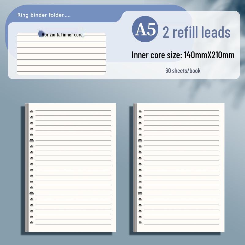 Scratch-Resistant Transparent Loose-Leaf Notebook for Students - Removable Square Grid Design, High Value.