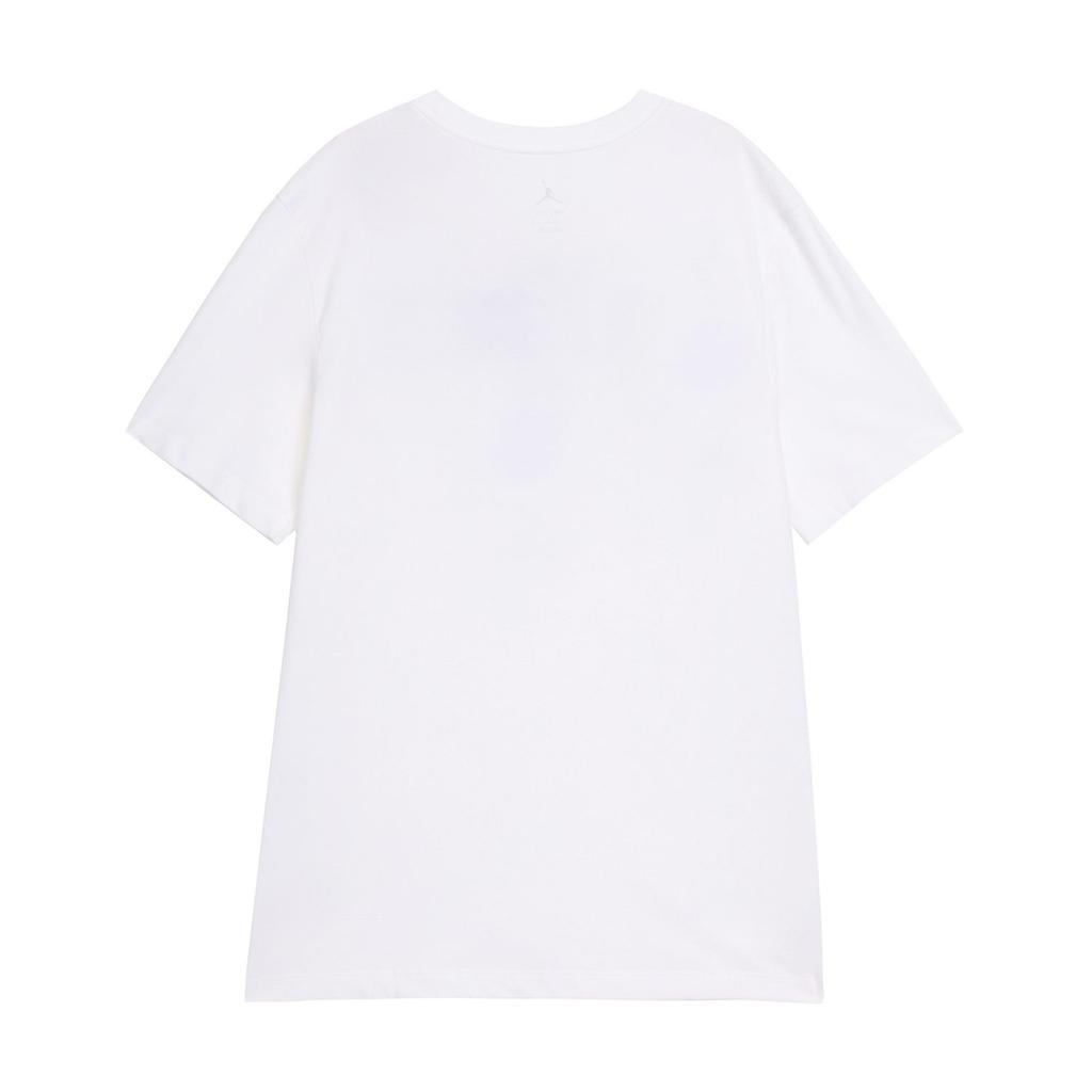 Jordan T Shirts Men's White Crew Neck Moderate Straight Fit HF6070-100