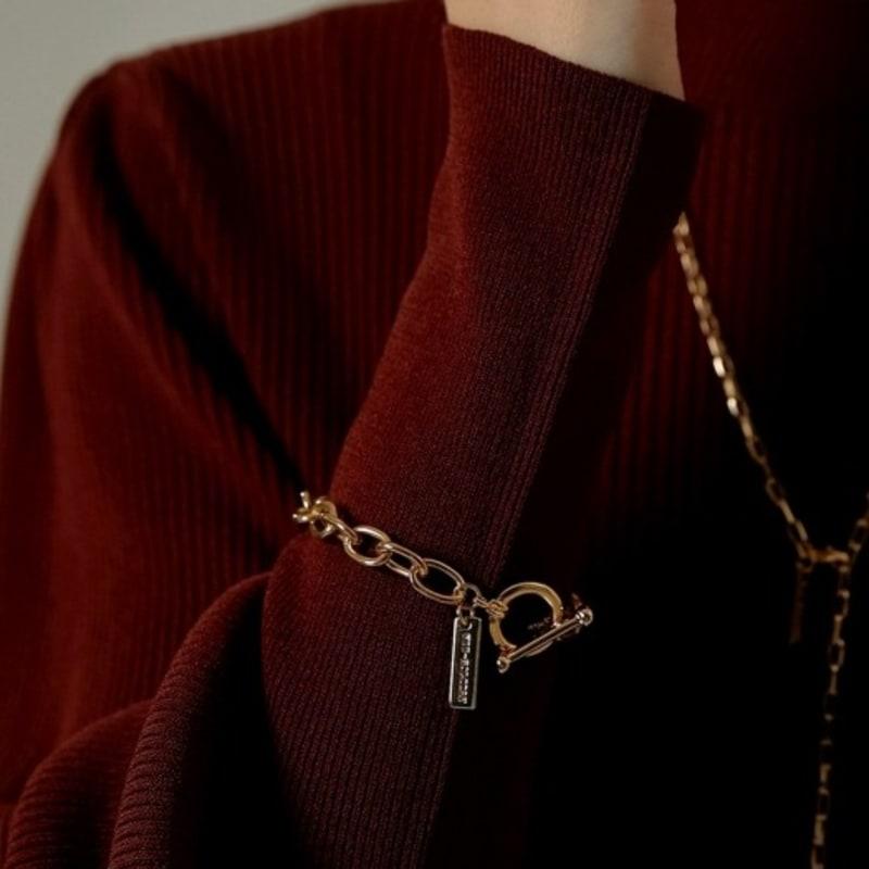 

WIT-HOLIDAY Round chain bracelet Silver