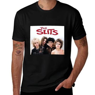 The Slits London T-Shirt Man Graphic T Shirt Man T Shirts Graphic Black Cotton T-shirt Plain for Man Package T-Shirt